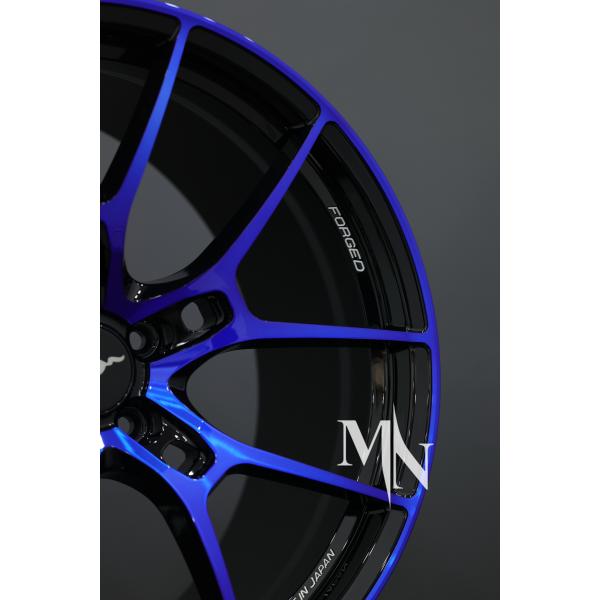 Volk Racing Rays G025 Blue Wheels Forged Wheels