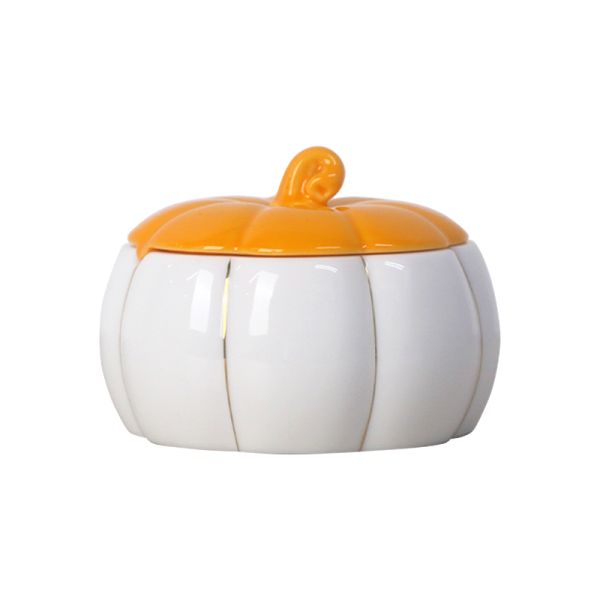 Ceramic Jars Cute Pumpkin Jar for Candy Snacks