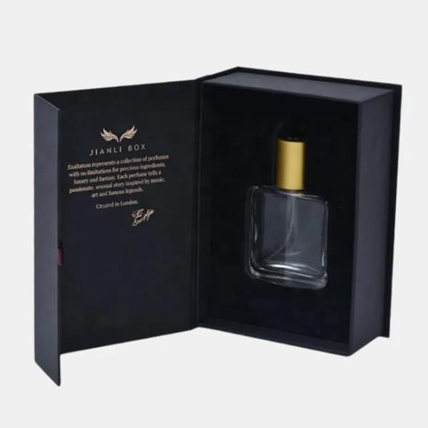 Customizable 2 Cavities Insert Perfume Gift Box with Drawer Pull Out Design for Luxury Fragrance Packaging