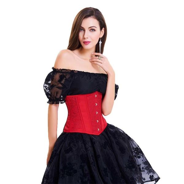 Vestido bordado do espartilho da atadura 2XL mais pechugón e espartilho para meninas