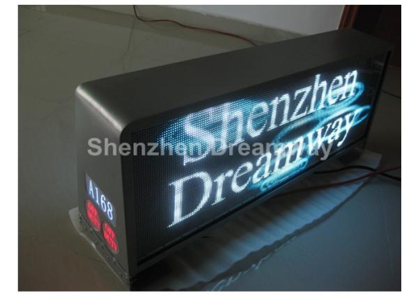 Full Color Epistar HD Video Taxi LED Display Panel Boards P 5 1R1G1B With Silver Cabinet