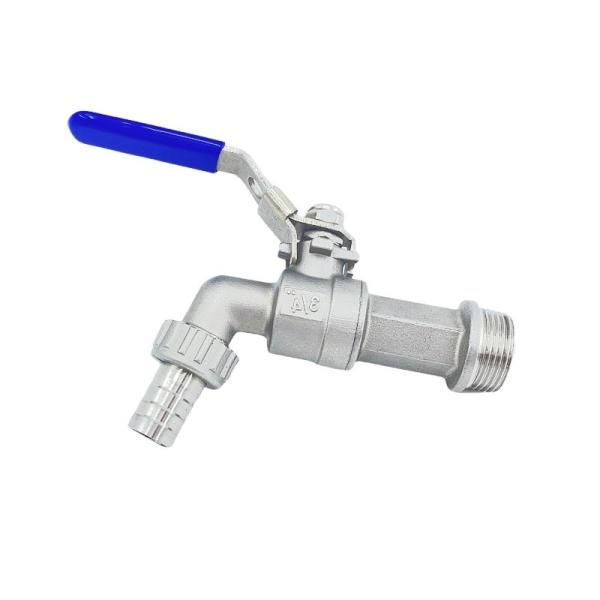DN15-DN25 304 válvula de bola de torneira de aço inoxidável com temperatura normal e durável