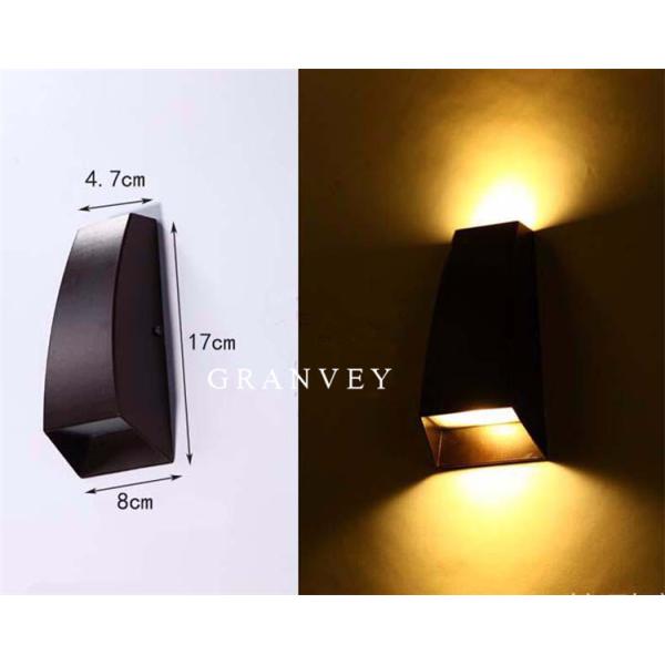 Streamline LED Outdoor Wall Lights Lamp 2 Heads Black White Grey Housing Color