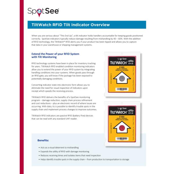 TiltWatch RFID