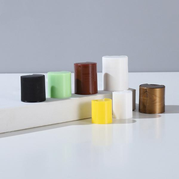 20/415 24/415 28/415 Shampoo Bottle Caps And Lids With Press Disc Tops