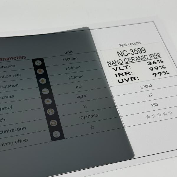 2 mil de ventanas de automóviles Tint Roll aislamiento térmico parabrisas Película de protección solar NC-3599