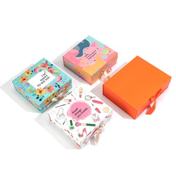 Роскошная магнитная складная упаковочная коробка для бумажной упаковки