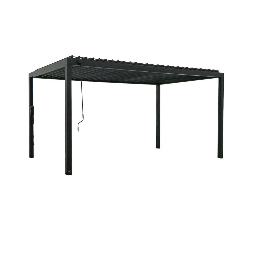 Steel Frame AJUNION 16X10 Metal Pergola for Louvered Roof Garden Outdoor Bioclimatic