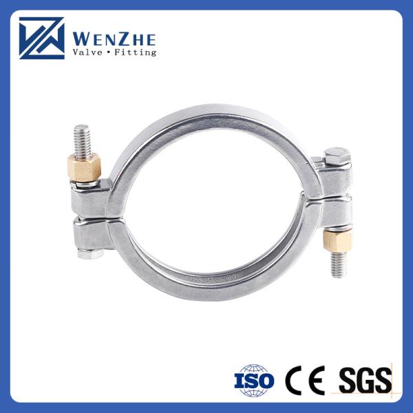 High Pressure Sanitary Vacuum Stainless Steel Pipe Clamp for Customized Brewing Needs