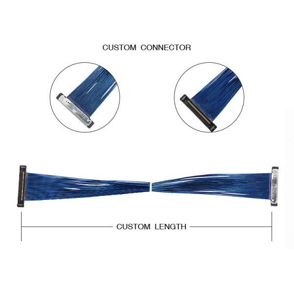 Соединитель дисплея 30 lvds собрания 20380-R30T-06 коаксиального кабеля EDP  Pin микро-