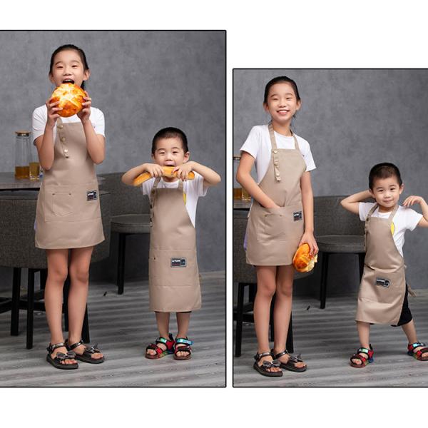 Custom Logo Kids Cooking Apron and Chef Hat Set for Kids Digital Print OEM/ODM Accepted