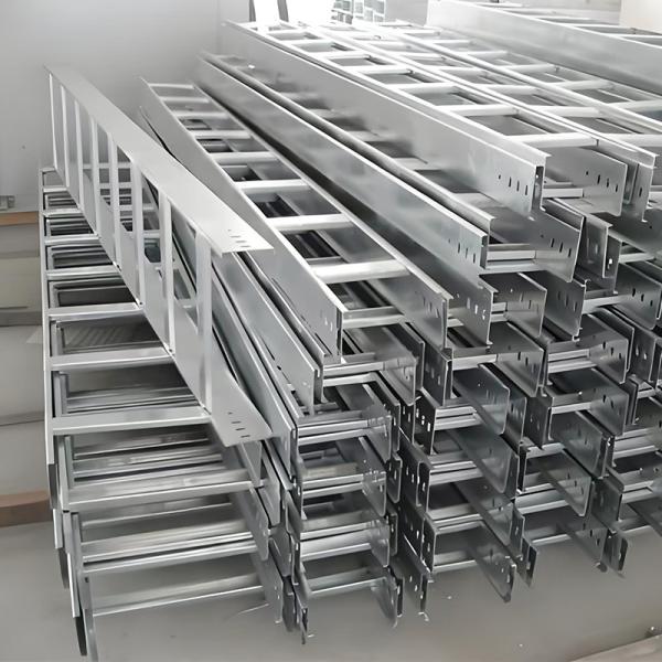 Wall mounted Steel Cable Ladder Tray 100mm-1000mm Low Maintenance