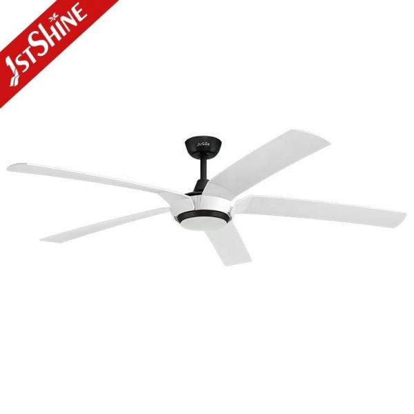 Interruptor de controle remoto 65 polegadas ventilador de teto LED com 5 lâminas ABS e suporte dimmer