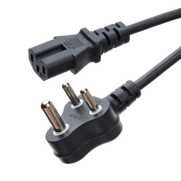 Black Cable South Africa SABS Standard Home Appliances Power Cords Extension Cords for Residential / General-Purpose