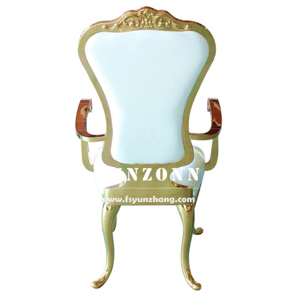 Luxury Romantic Stainless Steel Wedding Chair for Banquets and Royal Princess Events for Living Room Apartment or Villa