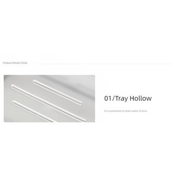 Drill-Free Plastic Shower Caddy Adhesive Shower Organizer for Bathroom and Kitchen