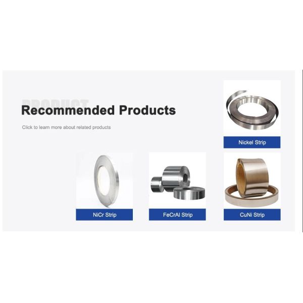 High-Performance NiCr Conductive Strips for Electrolytic Hydrogen Production