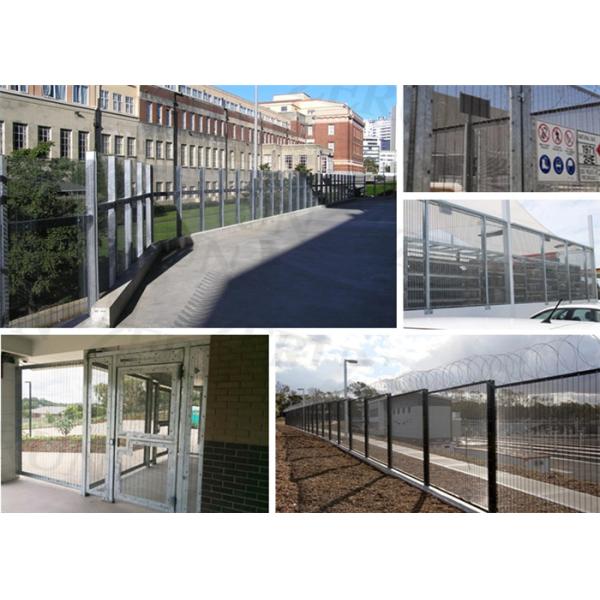 Precision prison galvanized weld mesh security fencing 358 mesh fencing