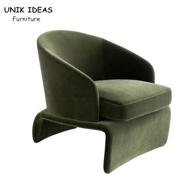 Projeto italiano 75x82x69cm da sala de estar do verde de Sofa Single Seater Armchair Velvet