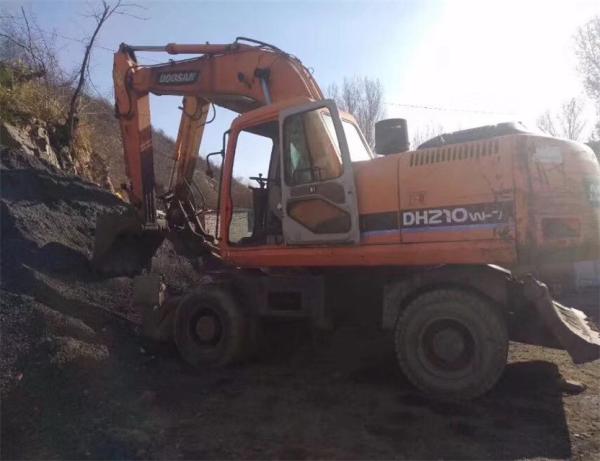doosan used wheel excavator dh150wd-7 2012 Korea doosan/daewoo DH130-5/DH150W-7/DH140W-7 used whee
