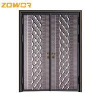 Les portes extérieures de villa d'entrée de canalisation de luxe en aluminium de porte conçoivent