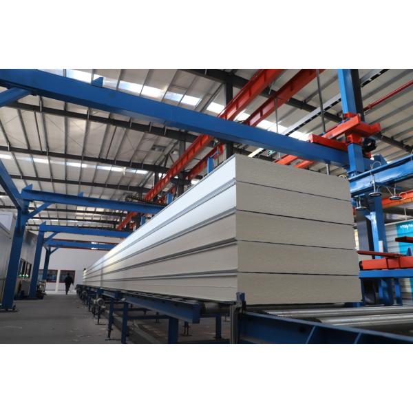 Painel de sala fria à prova de fogo de 100 mm Painel Sandwich de isolamento térmico PU