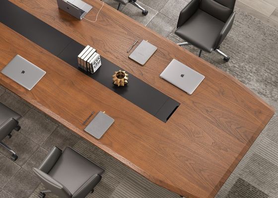 Aulenti Office Conference Table with Technology Innovation and Fashion Aesthetics in Multiple Sizes