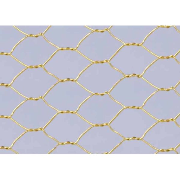 Brass/Copper/Bronze Hexagonal Wire Mesh With Bright Color