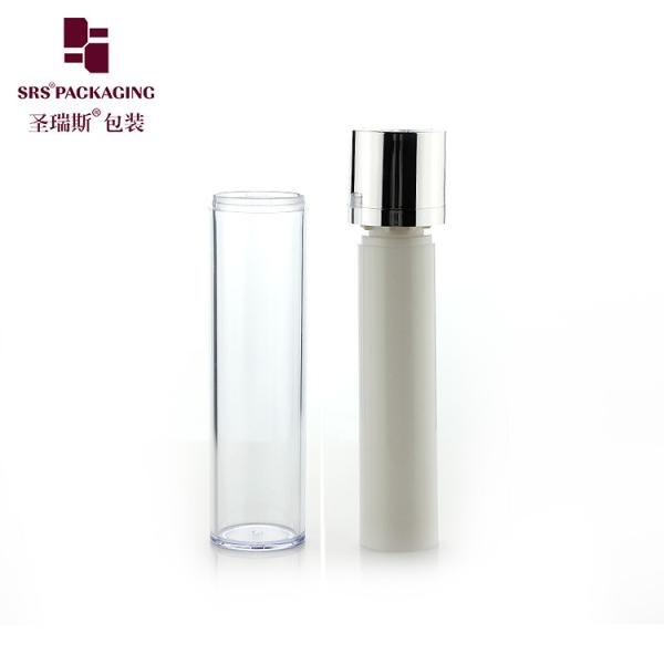 round shape 15ml 30ml 50ml acrylic empty airless lotion pump bottle
