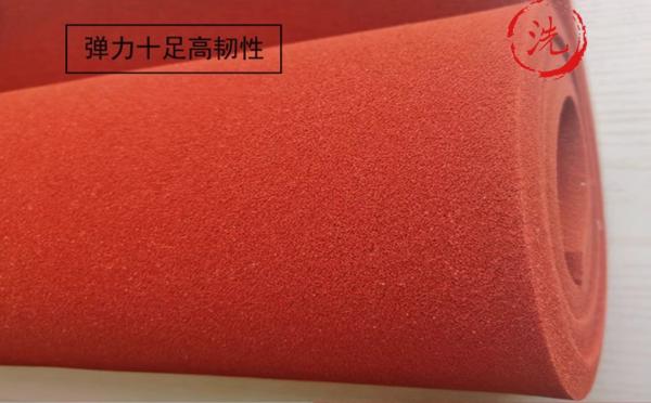 Lámina de caucho de silicona de 2 mm para aplicaciones de alta resistencia al desgarro 26-42N/mm Alta densidad 1.25-1.50g/cm3