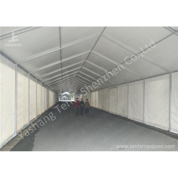 Wind Resistant Aluminium Frame Tents Waterproof White PVC Textile Cover
