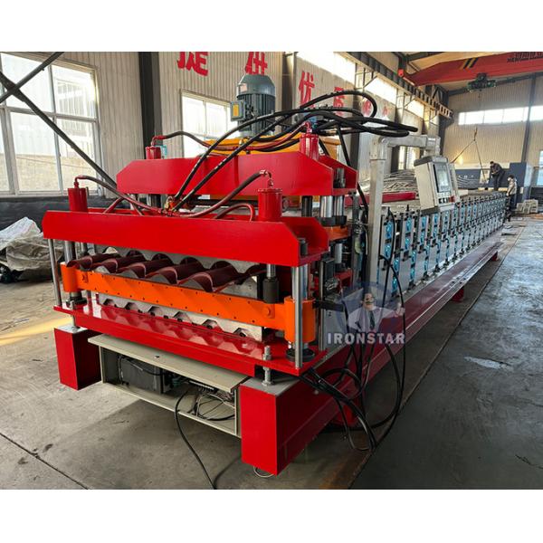 “Double Layer Roll Forming Machine 6 Rib Trapezoidal and 5 Rib Bamboo Tile 2 in 1 Roof Panel Making Machine”