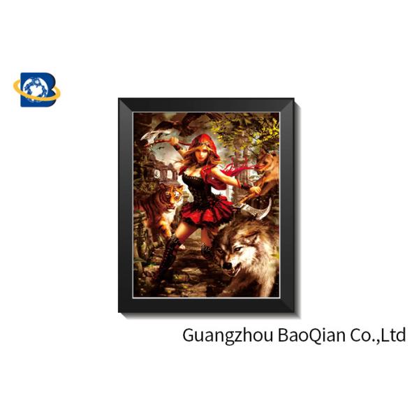 SGS Lenticular 5D Pictures For Restaurant Decoration Environmentally Friendly