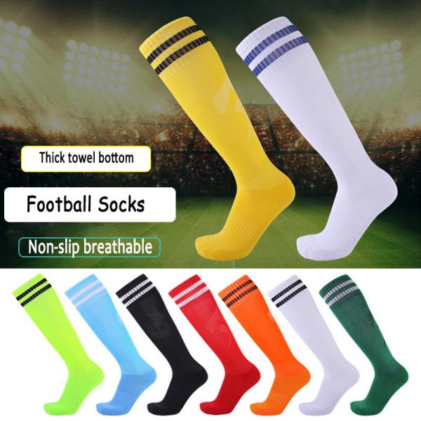 Medium Thickness Anti Slip Rugby Socks With Round Silicone Suction Cup Grip