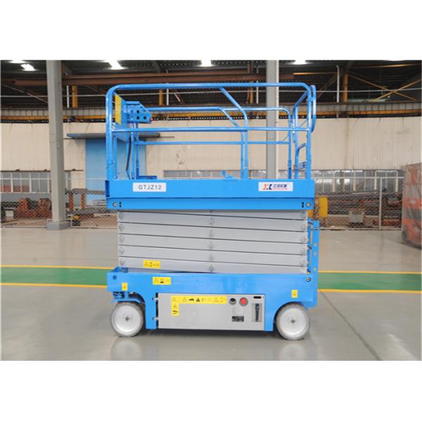 Self Propelled Electric Scissor Lift , Electric Hydraulic Lift JIC12m For Warehouse