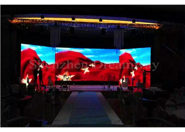 Waterproof Large Outdoor LED Screen Rental P4 5V 60A Power 1.6mm Thickness PCB