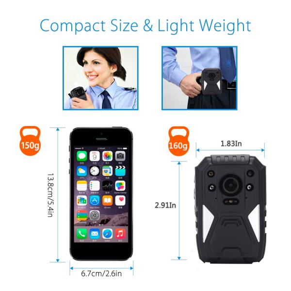 Full HD 1440P 3G 4G Security Guard Wireless WIFI Police Video Body Worn Camera