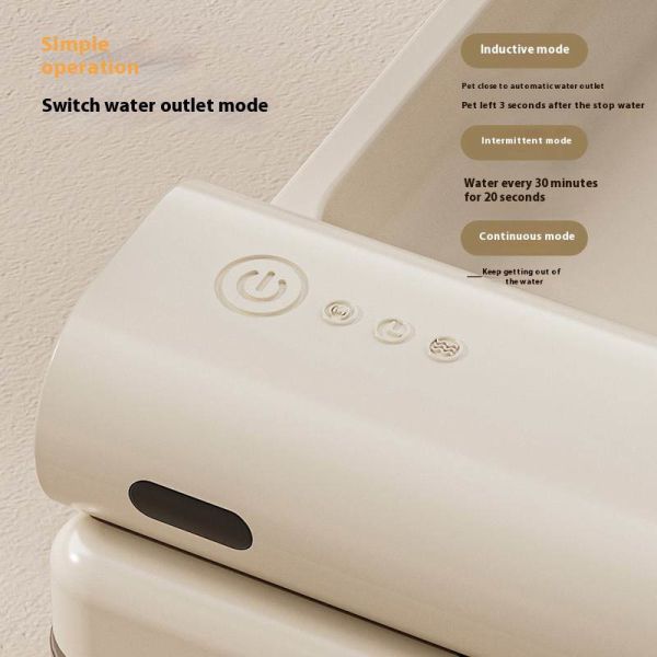 OEM Automatic Pet Water Fountain, Quiet Filtered Large Capacity Wireless Water Dispenser Wholesale