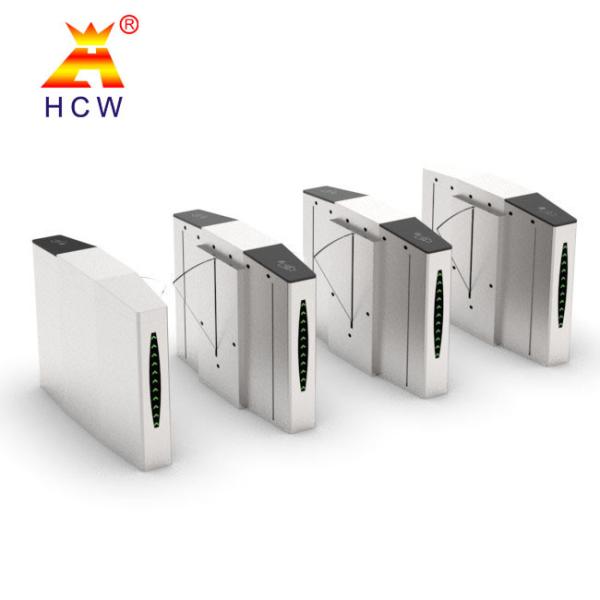 Contrôle d'accès piétonnier de RFID de carte d'aileron de barrière de tourniquet escamotable intelligent de gymnase