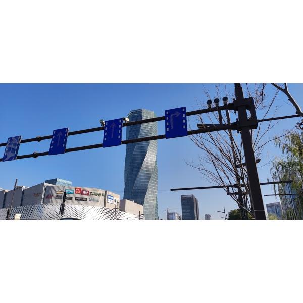 Стальной столб лампы дисплея на открытом воздухе рекламы поляка афиши камеры S355 движения