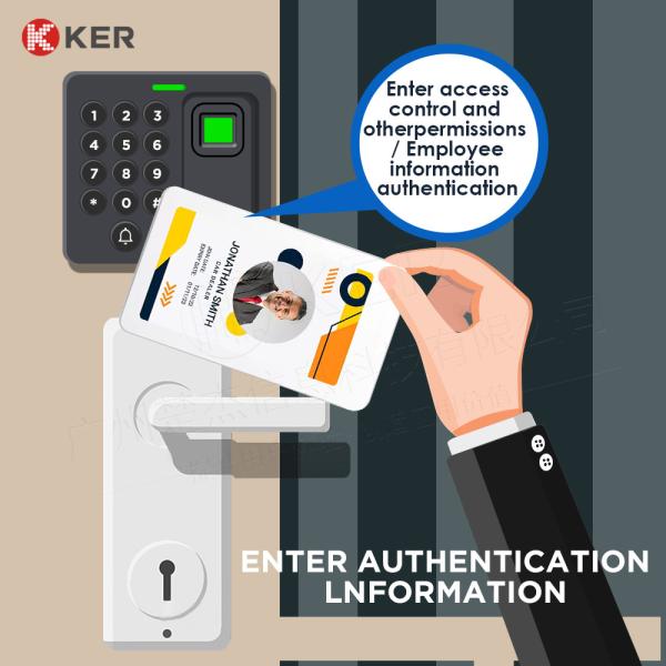 Cartão eletrônico de escritório RFID/NFC Cartão plástico de identificação inteligente de funcionário Cartão de identificação de insignia de conferência Evento Pvc Cartão de identificação de policarbonato fotográfico