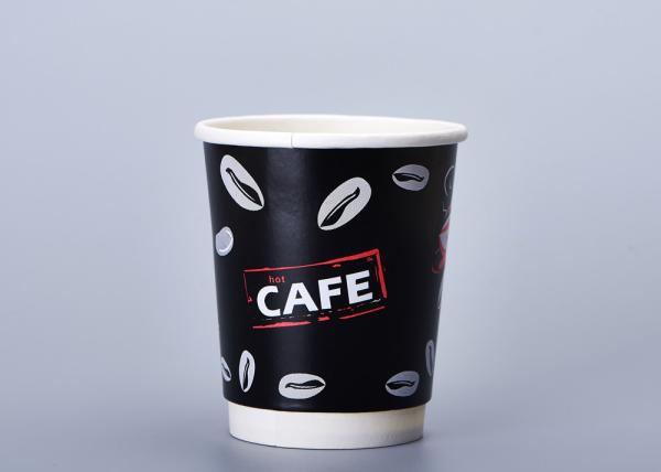 Kraft Insulated Paper Cups , Biodegradable Hot Chocolate Cups With Lids