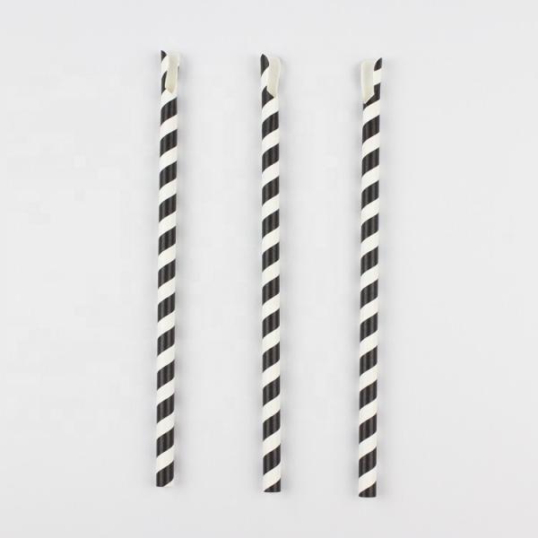Customizable Printing Paper Straws for Bubble Tea Food Grade and Wrapped Individually