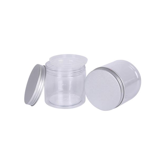 Большая вместимость 500 г Крем для лица и тела банки ПЭТ Прозрачный цвет 89 мм Высота