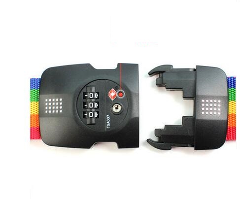 ABS Material TSA Luggage Strap Lock H001 Show Led Number 80.6g With Belt