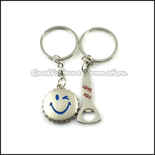 customed promotional gift printed logo bottle opener caps lid cover keychain keyrings