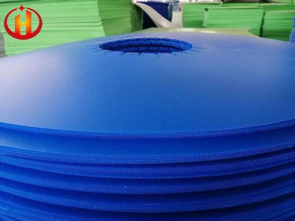 Eco Friendly Smooth Blue Corrugated Plastic Sheets Corrosion Resistant