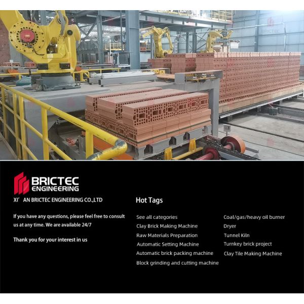 Customizable Clay Brick Stacking and Packaging System with 500kg Robot and Industry 4.0 Compatibility