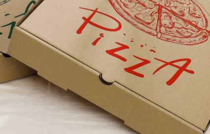 Customized Paper Food Grade Packaging Oilproof Pizza Packaging Box 24x24x4.5cm