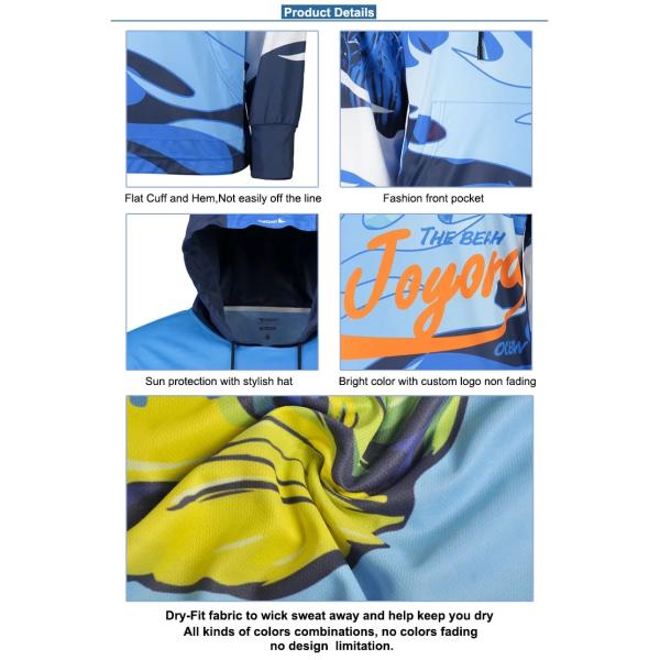 Sublimation Custom Fishing Jerseys , Design Your Own Fishing Jersey Sun UV Resistant